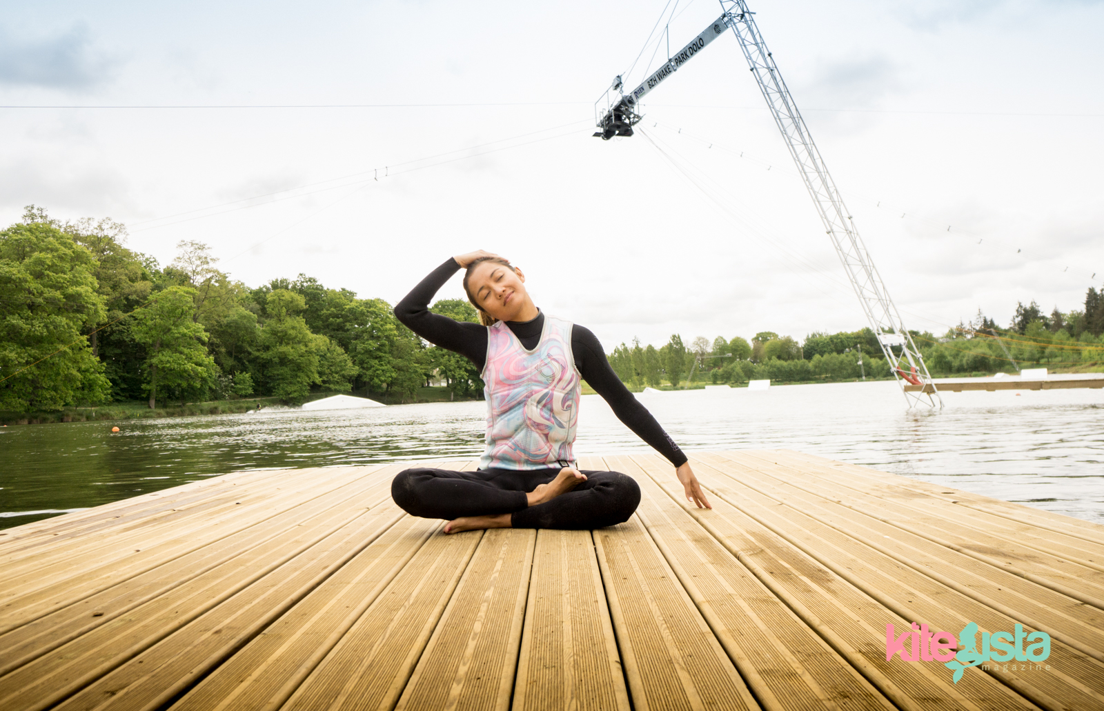 How to Stretch for wakeboarding - Paula Rosales