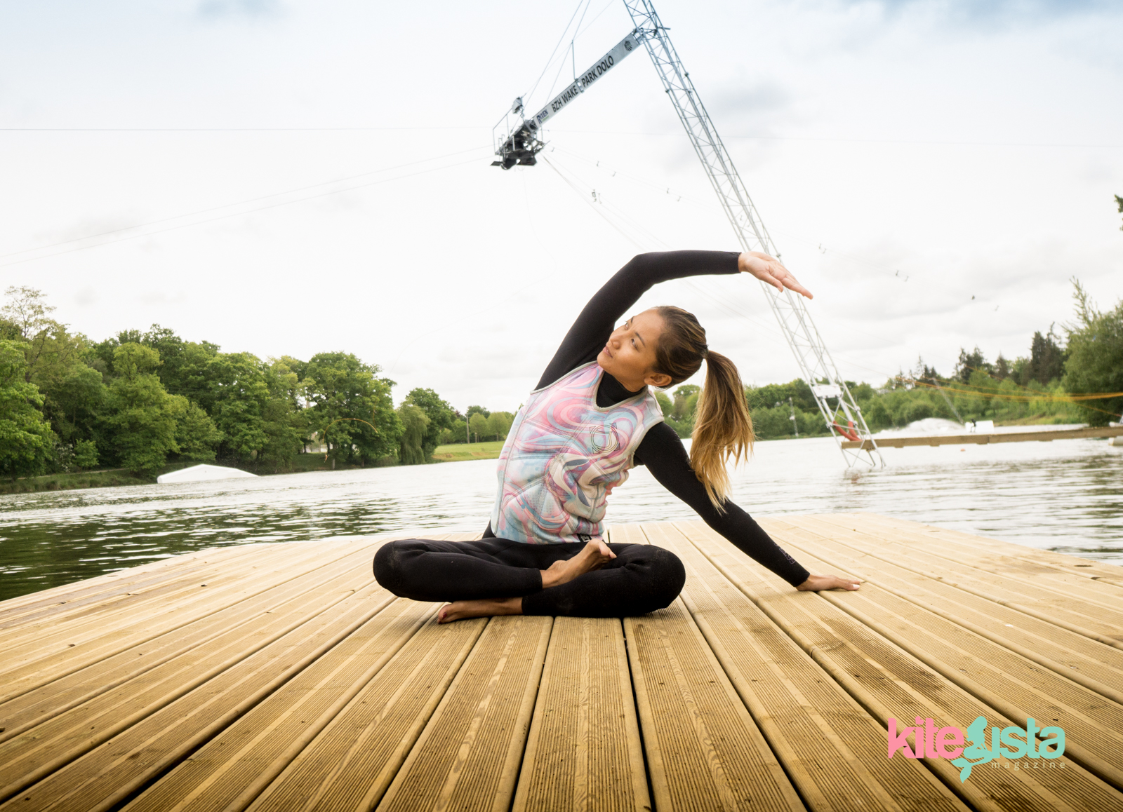 How to Stretch for wakeboarding - Paula Rosales