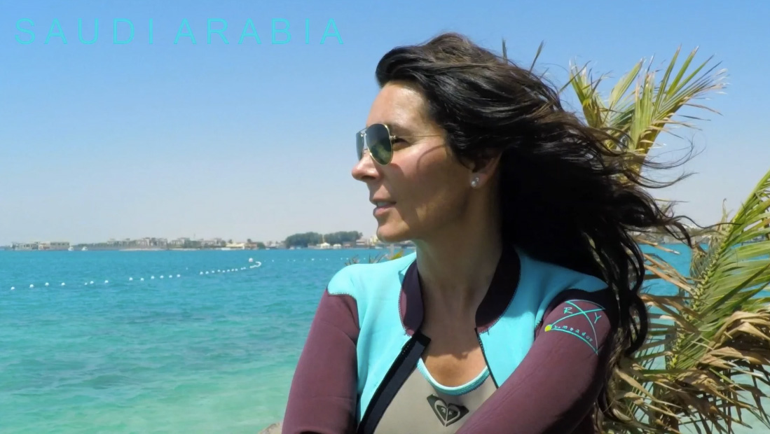 Kiteboarding in Saudi Arabia with Jasmina